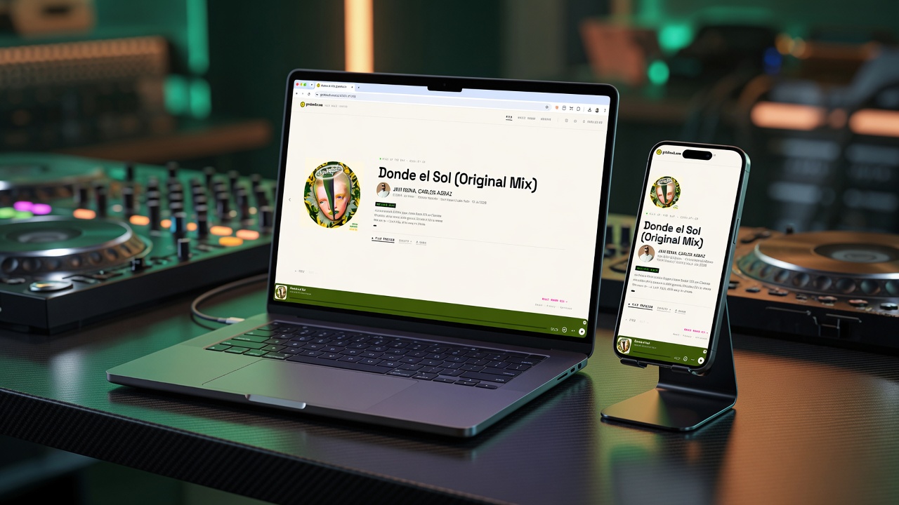 Laptop and mobile mockup of the redesigned GRINLOUD.com